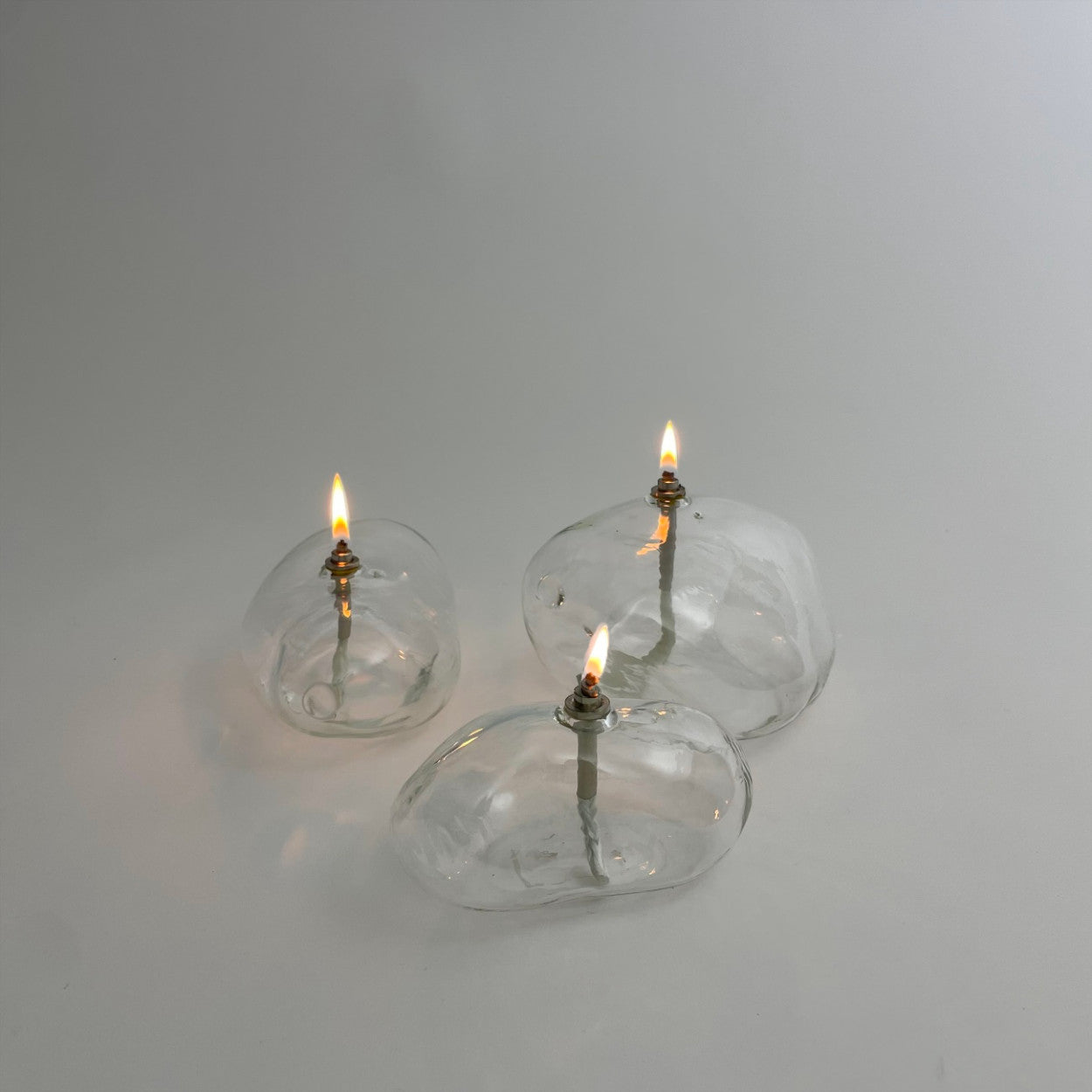 Lampes à huile galet