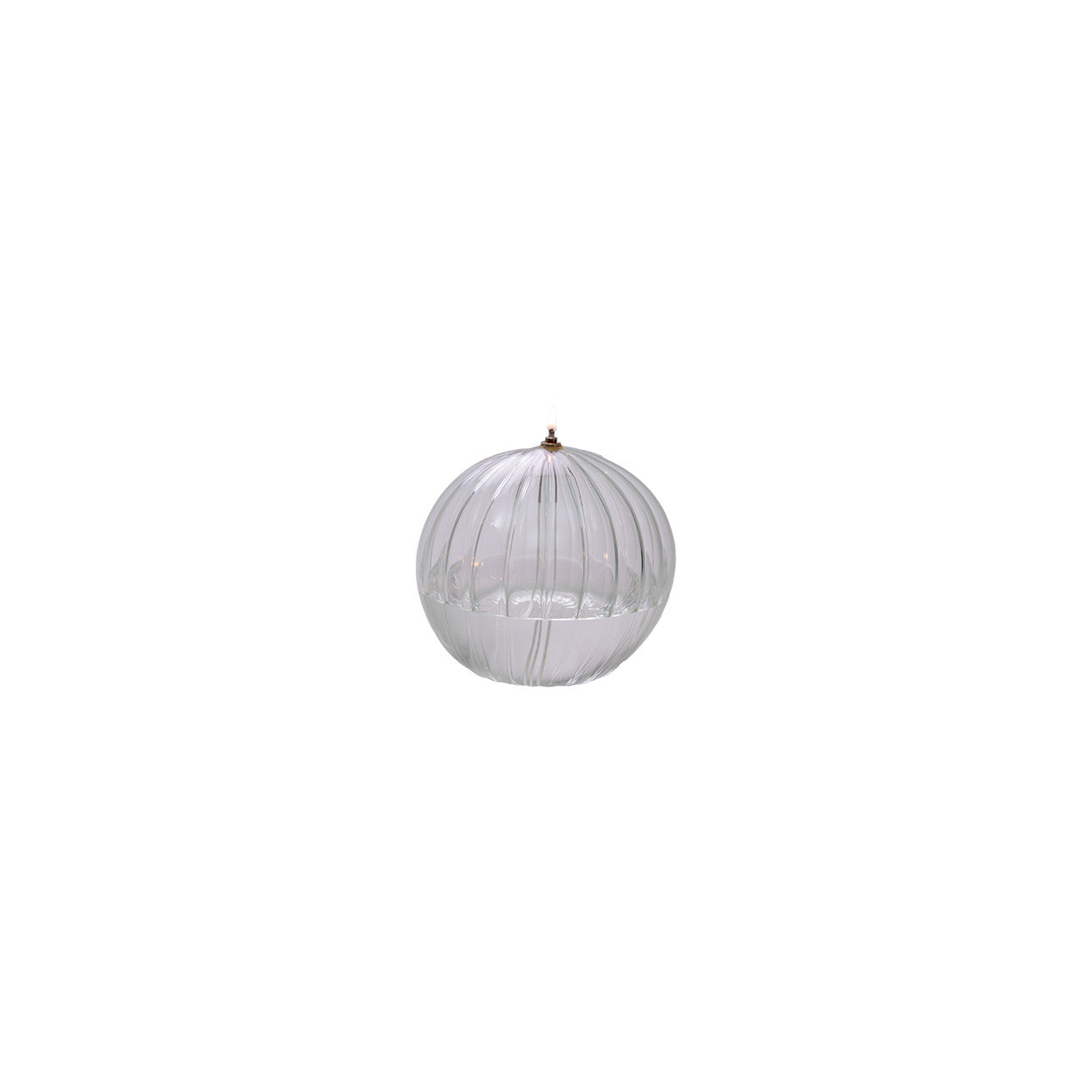 Lampes à huile sphère striée