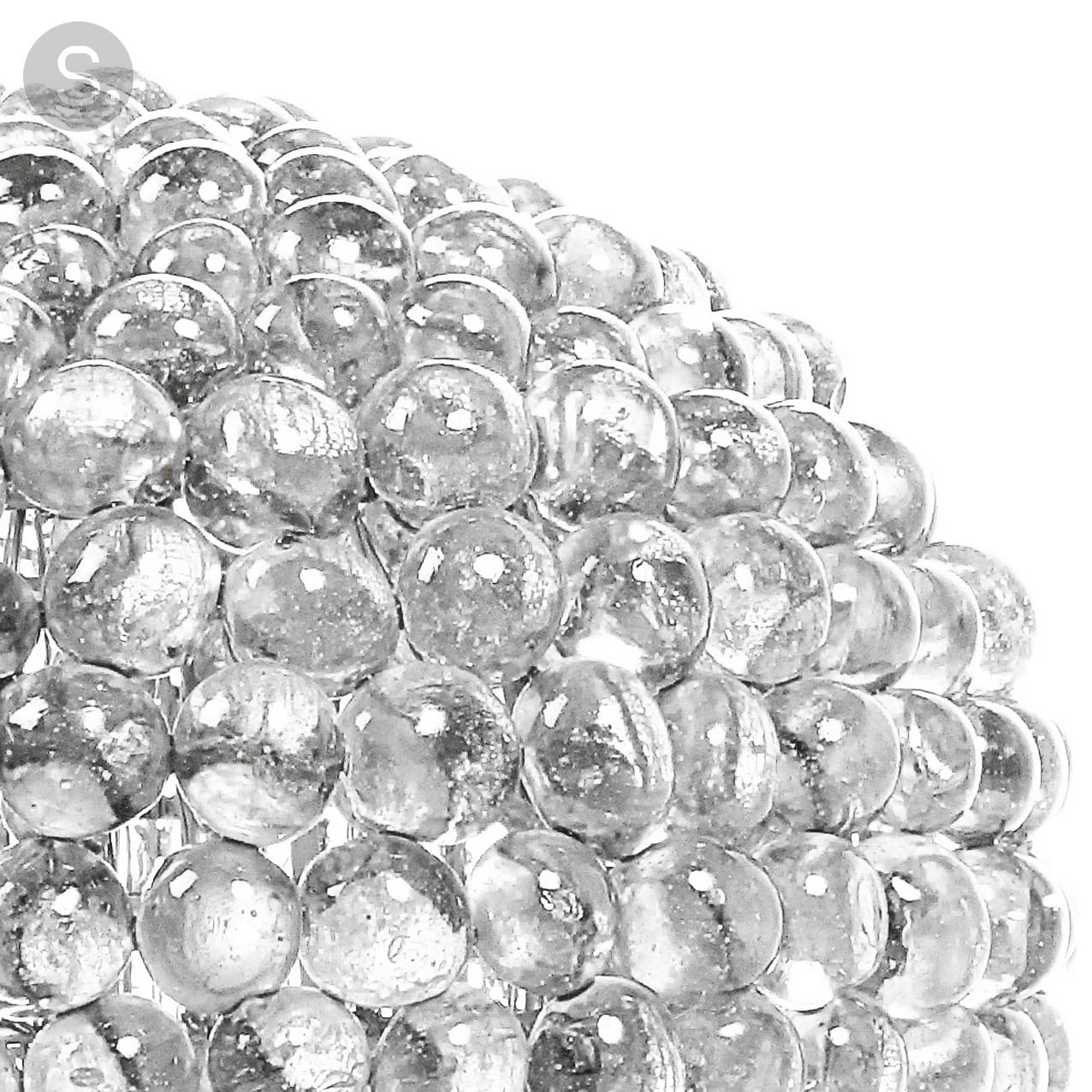 Lampe à poser boule billes de verre