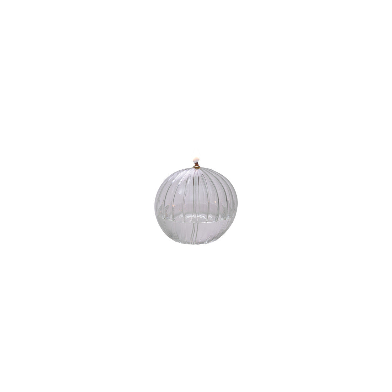Lampes à huile sphère striée