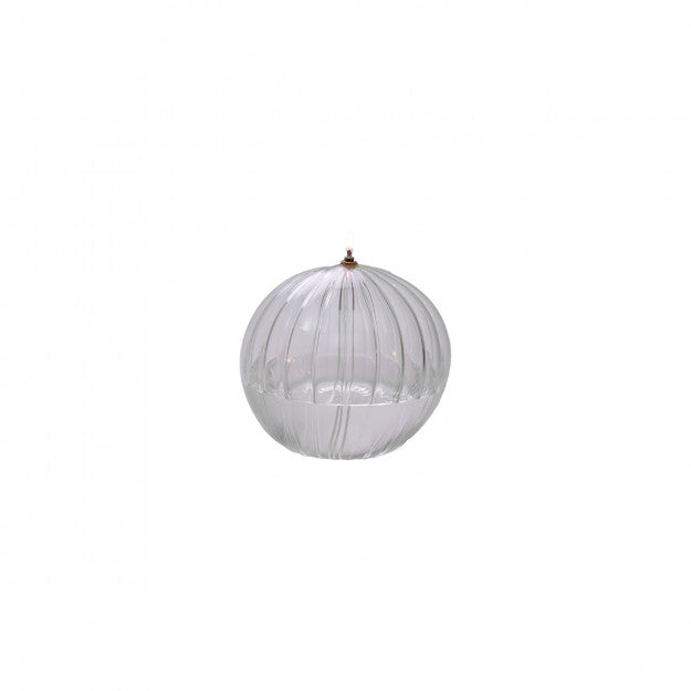 Lampes à huile sphère striée